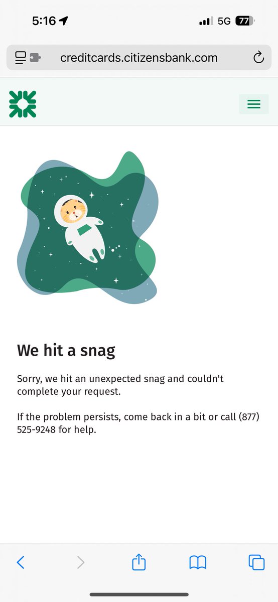 xKJAMS's tweet photo. @CitizensBank new credit cards apps… ALL. DAY. Why bother emailing all of your customers if your system cannot support the traffic? https://t.co/Kw4dkMMDP3