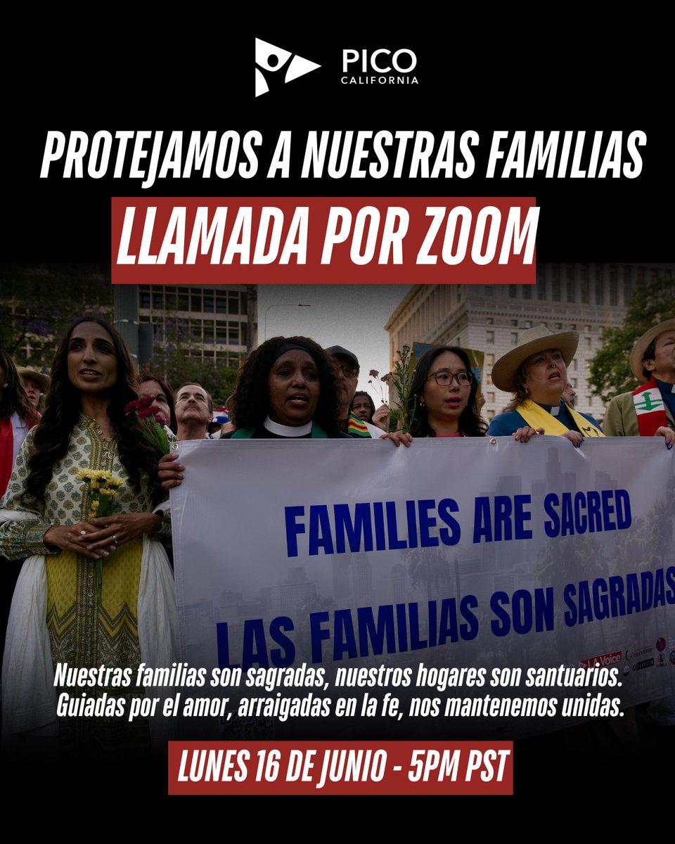 PICOcalifornia's tweet photo. Calling all Californians... Over 1,500 people gathered with us this week in prayer and protest for immigrant justice. Now, we invite you to go deeper. Register here: https://t.co/RKp3CIsblA https://t.co/GD0ehnVFBo