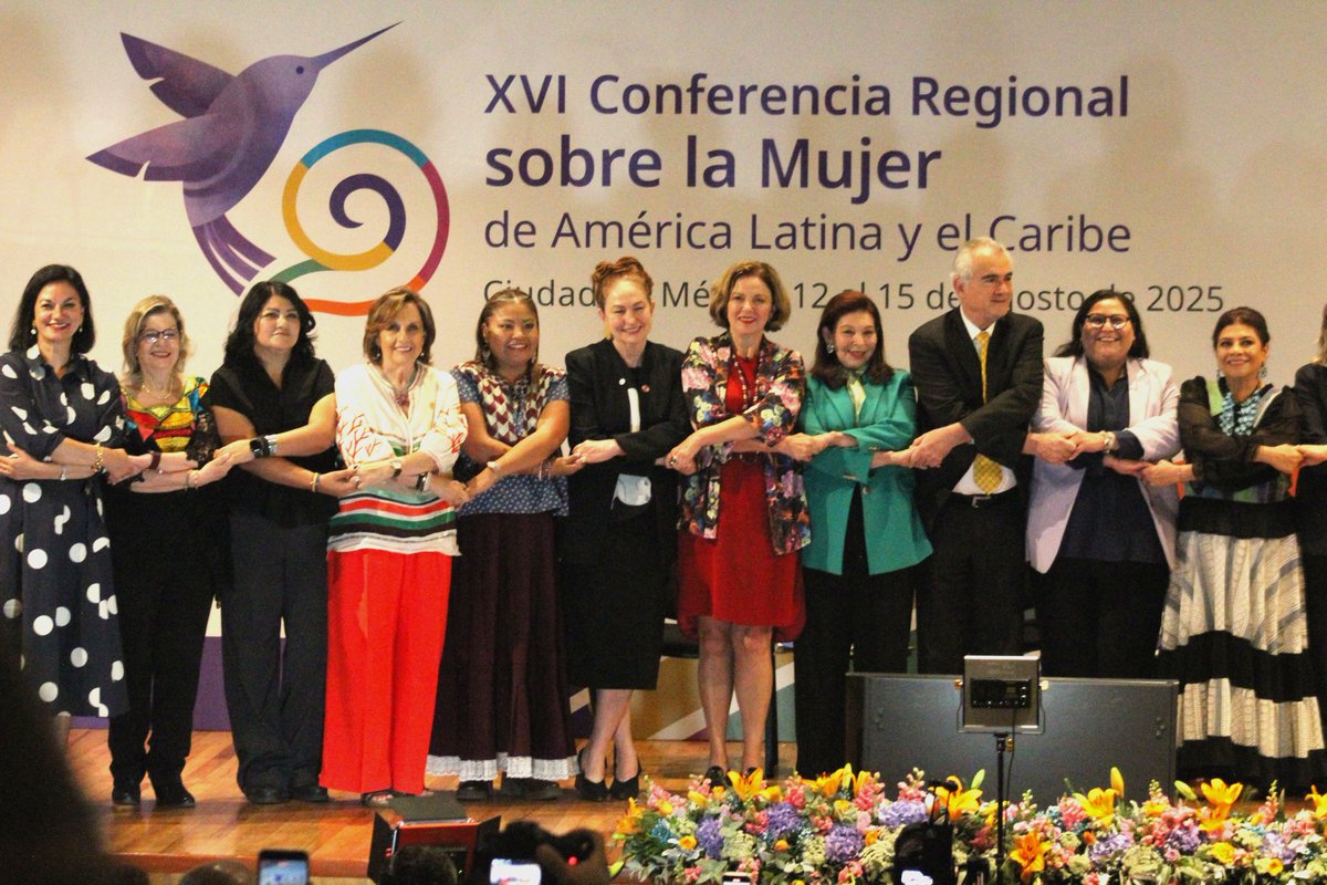 🌎Hoy se llevó a cabo la presentación y firma del acuerdo sede de la XVI Conferencia Regional sobre la Mujer de América Latina y el Caribe, un foro que busca impulsar cambios estructurales en la Agenda Regional de Género y consolidar la igualdad sustantiva y sociedad de cuidados.