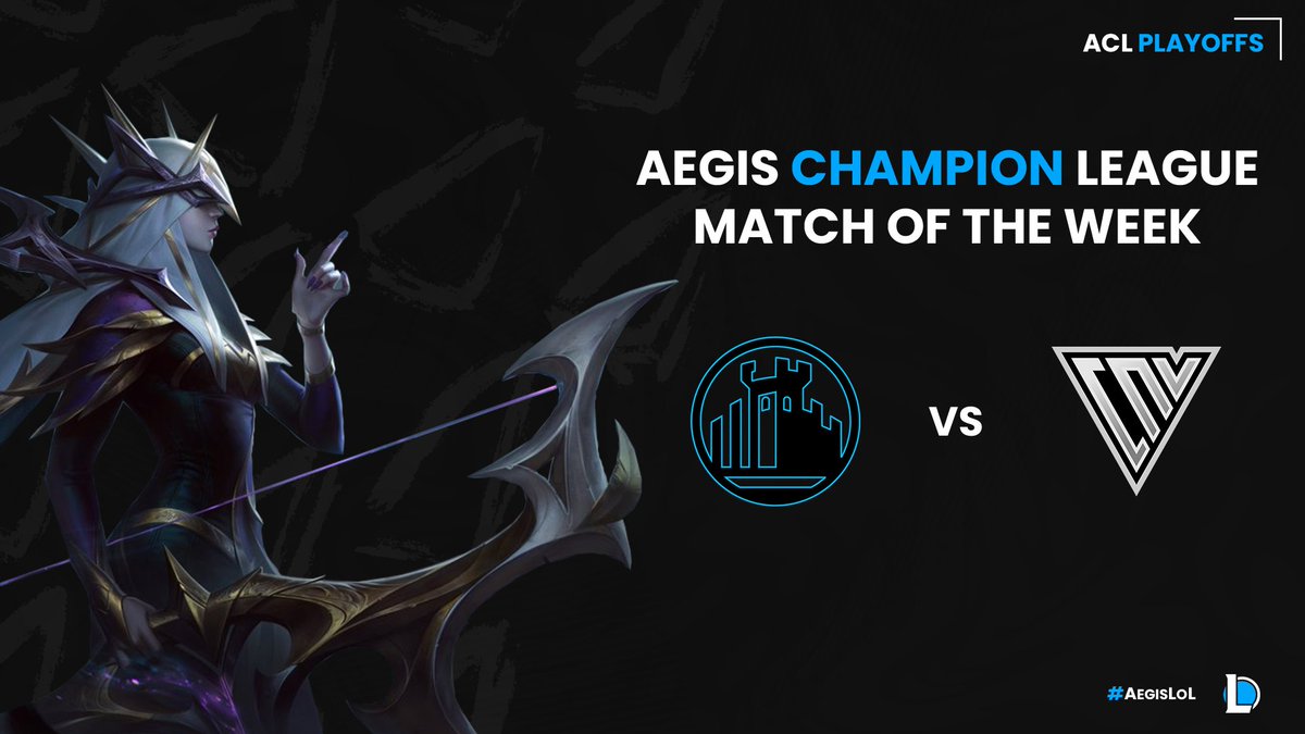Aegis Esports (@aegisesportsgg) on Twitter photo ACL playoff Best of 5s kick off tonight. Tune in at 7PM ET to see which of these two teams will punch a ticket to the grand finals!
⚔️: <a href="/CitadelCTG/">Citadel Gaming</a> vs. <a href="/CNVEsports/">Conviction</a> Star
🎙️: <a href="/GordoCasts/">Gordo</a> and <a href="/fullslol/">Fulls</a>
🎥: <a href="/Kaddiee_/">Kaddie</a>
⬇️LINK BELOW⬇️ ACL playoff Best of 5s kick off tonight. Tune in at 7PM ET to see which of these two teams will punch a ticket to the grand finals!
⚔️: <a href="/CitadelCTG/">Citadel Gaming</a> vs. <a href="/CNVEsports/">Conviction</a> Star
🎙️: <a href="/GordoCasts/">Gordo</a> and <a href="/fullslol/">Fulls</a>
🎥: <a href="/Kaddiee_/">Kaddie</a>
⬇️LINK BELOW⬇️