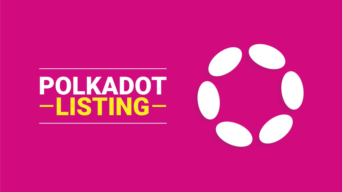 На richamster.com новий лістинг Polkadot. 🤝
✅🤑На кожен 1 DOT поповнений до 20.06.2025 включно ми нарахуємо бонус 1 KUB. 
❇️Торги розпочнуться 21.06.25
✅DOT/UAH
✅DOT/BTC
✅DOT/USDT
#dot #polkadot #ua #richamster #btc #listing #usdt