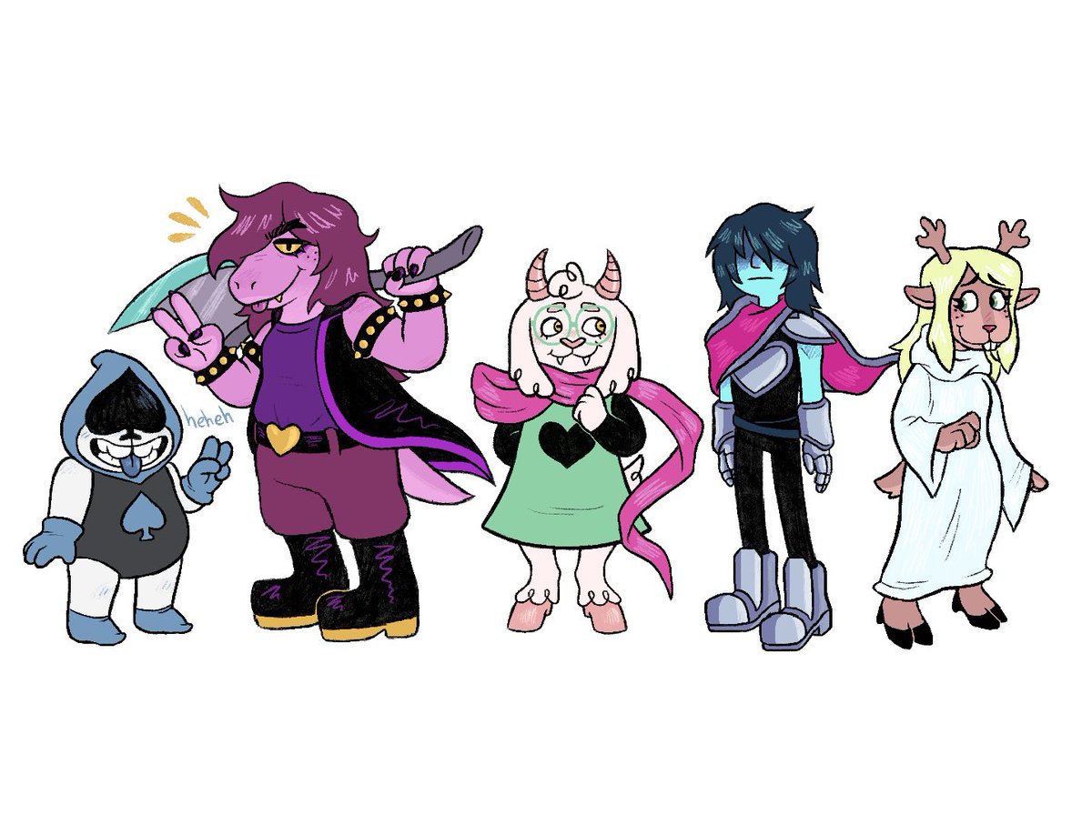 The $!$? Squad (and Noelle)
#deltarune