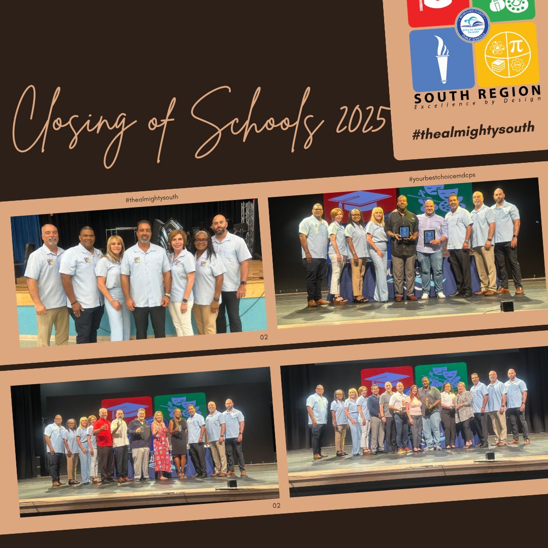 MDCPSSouth's tweet image. Thank you to all our @MDCPSSouth Principals and Assistant Principals for making the 24-25 academic year the best ever! You've made great strides and reached new heights. Have an amazing summer! @MDCPS @SuptDotres #yourbestchoicemdcps #thealmightysouth