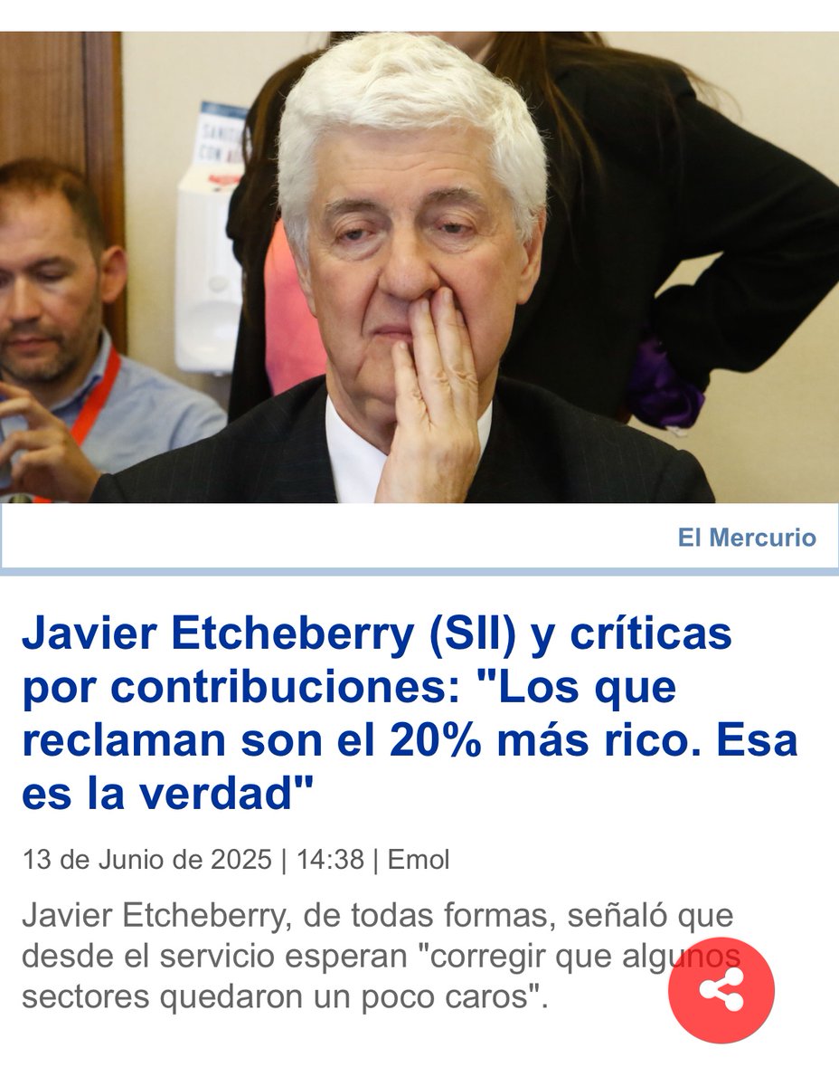 sebastiansichel's tweet image. Esta declaración sobre las contribuciones es una falta de respeto. En Ñuñoa ofende además: es tratar de ricos a todos quienes les subió el avalúo de sus propiedades sin que aumentaran sus ingresos. El Director del SII cree que reclaman porqué son ricos y no quieren pagar?