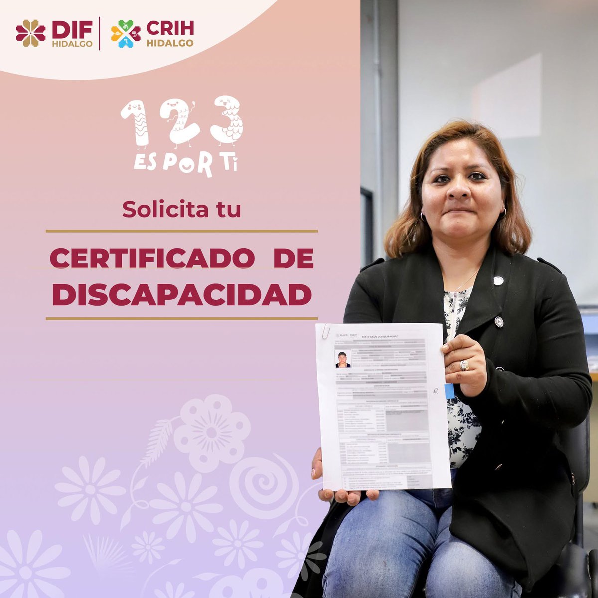 difhgo's tweet photo. ¿Sabías que puedes tramitar tu certificado de discapacidad en el #CRIH y los #CRIR? Acércate, recibe atención especializada y obtén este documento que te permite acceder a diversos apoyos y servicios. ¡Infórmate y hazlo valer! 🏥♿️✨ https://t.co/R0Z4rTkQKu