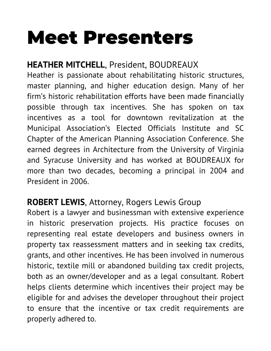 Join us on July 10 for a Tax Credit Education Lunch &amp; Learn! Hear from field experts on how to leverage tax credit incentives in development and revitalization projects.

This event is open to the public. RSVP is required for lunch.

Register here 🔗
eventbrite.com/e/tax-credit-e…