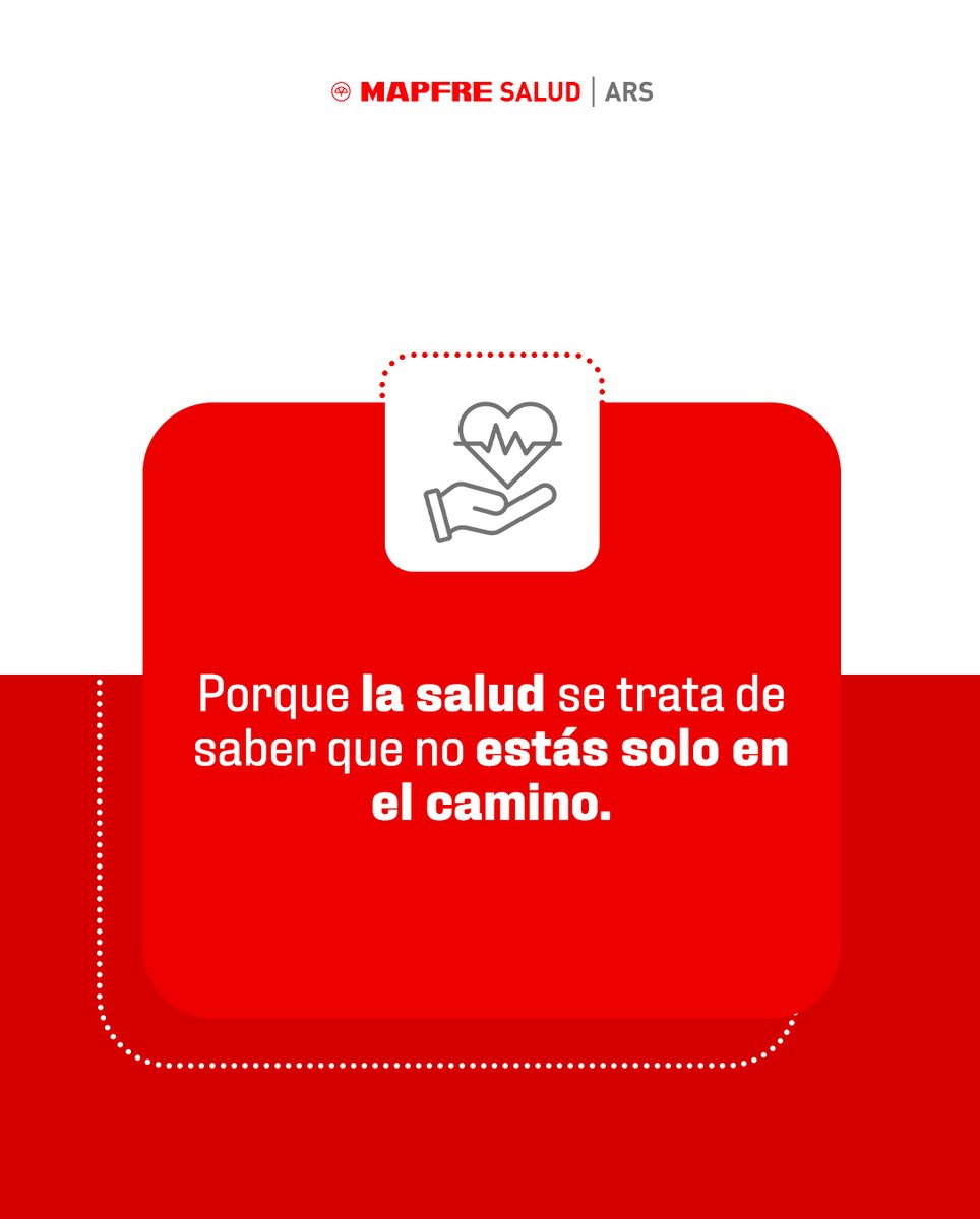 Cuando hablamos de salud, hablamos de personas, no de procesos. Por eso en MAPFRE Salud ARS no solo ofrecemos cobertura. Ofrecemos compañía, orientación y respaldo en cada etapa de tu bienestar. ❤️

#MAPFREContigo #MAPFRESaludARS #CuidamosLoQueImporta