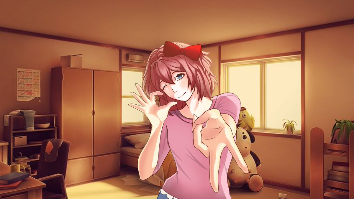Shav1kk's tweet photo. Today is my friend's birthday!🎂

#Sayoriddlc #DDLC #Sayori https://t.co/OpeuPjRgIr