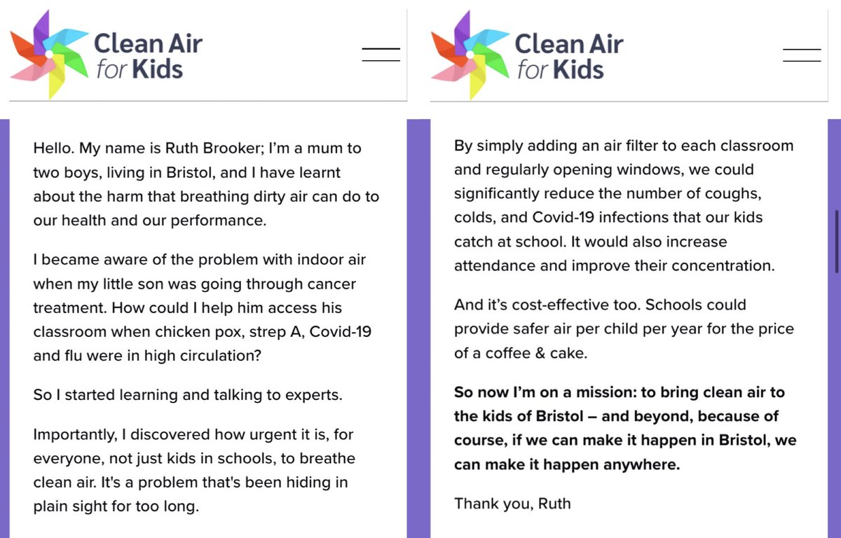 I take my hat 🎩 off to the fabulous Ruth (<a href="/erbrooker/">Ruth Brooker</a>) who’s worked tirelessly to launch Clean Air for Kids. It’s been a real labour of love.

Please join me in congratulating her 👏🏻

I know this is going to be the start of big things and I can’t wait to see where she takes it…