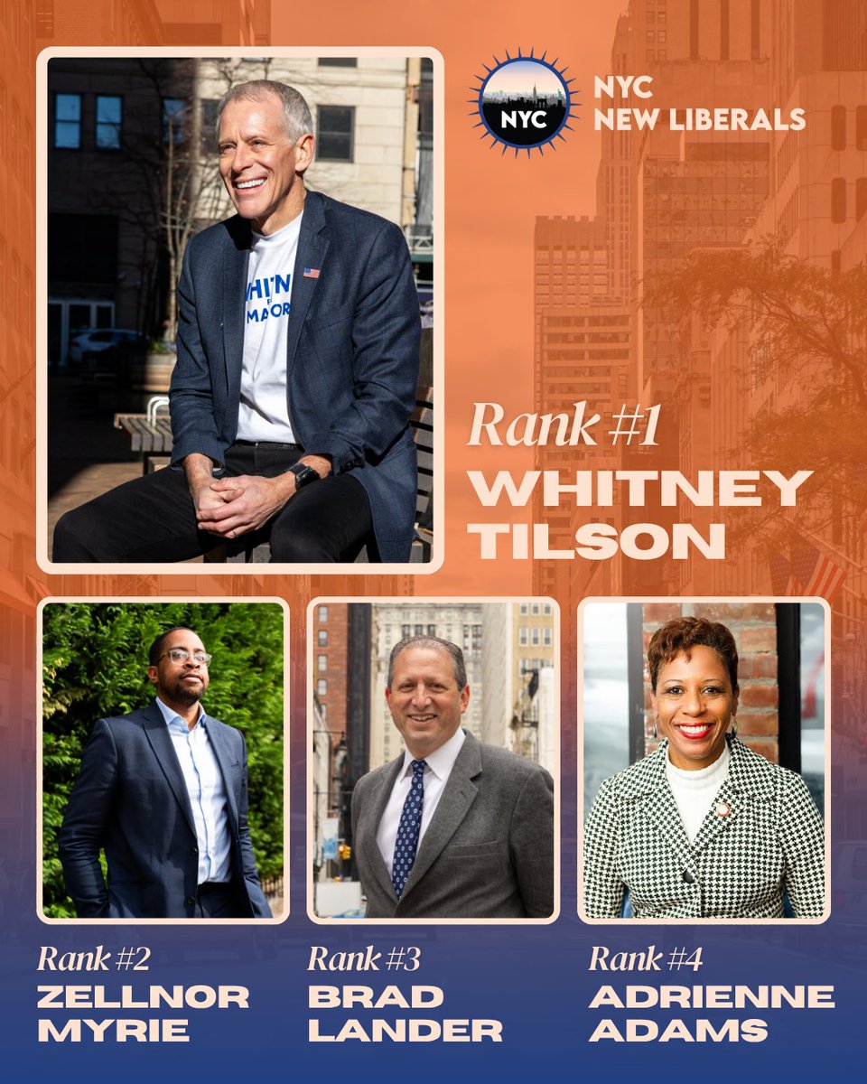 🚨With early voting starting tomorrow, we’re excited to reveal that we are endorsing Whitney Tilson to be NYC’s next mayor – and why we’re breaking with the pack, and declining to rank Andrew Cuomo or Zohran Mamdani as an organization.
