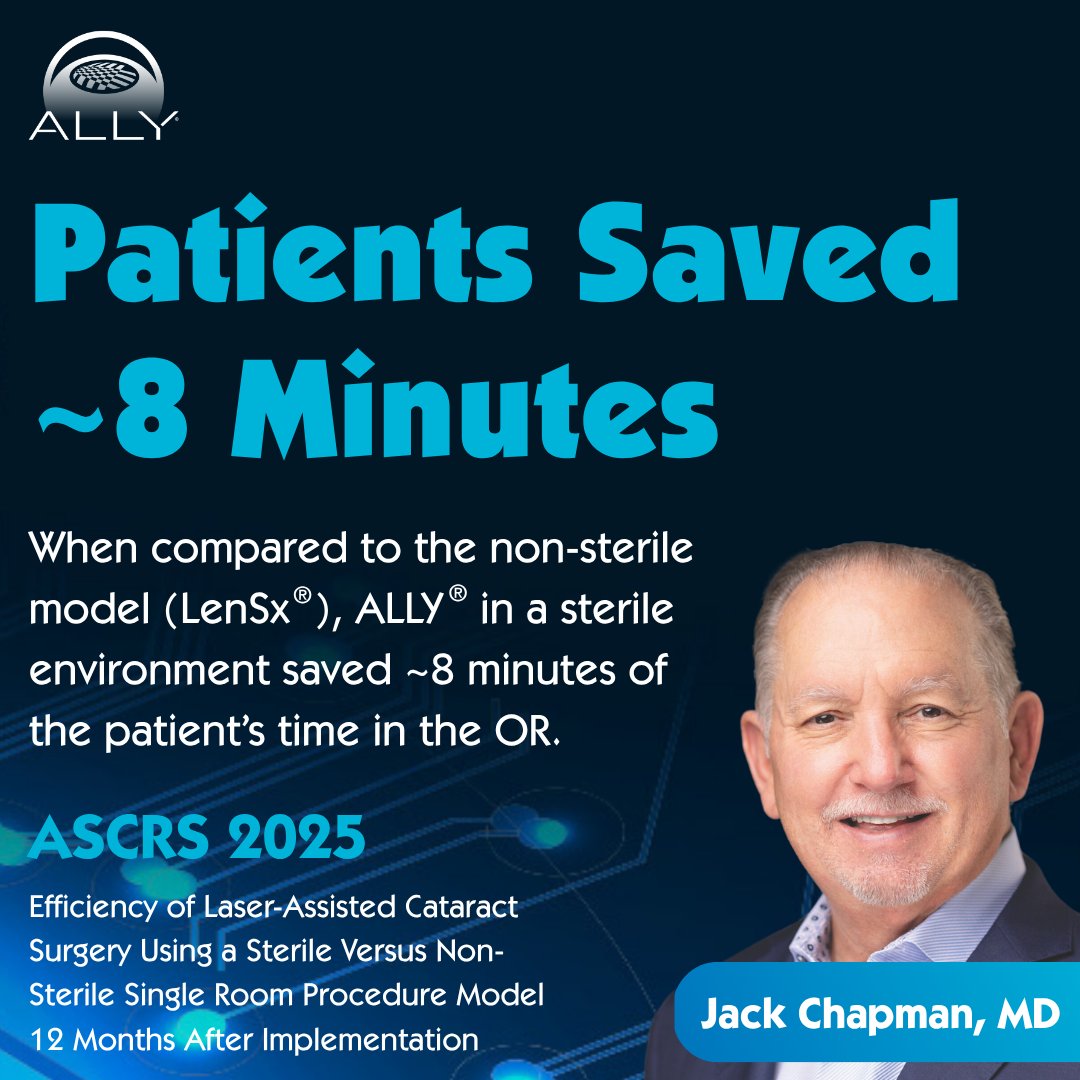 Technology focused on robotic precision and accuracy come together in the ALLY® System, offering your patients next-level cataract care. Watch the ASCRS presentation by Jack Chapman, M.D. bit.ly/4kQnUej 

<a href="/ASCRStweets/">ASCRS</a> 
<a href="/VuMedi/">VuMedi</a> 

#RoboticLaserSystem #LENSAR #ALLYSystem