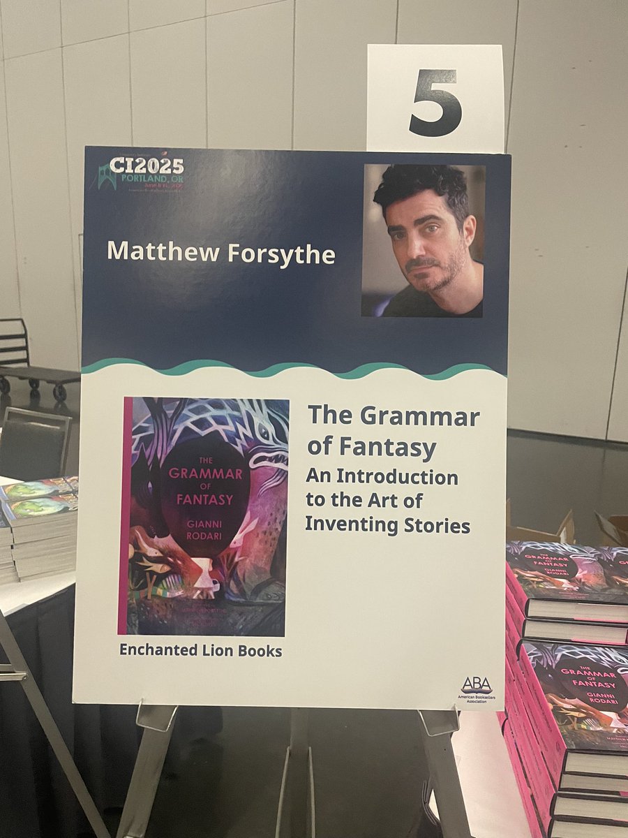 Enchanted Lion Books (@enchantedlion) on Twitter photo #ChildrensInstitute attendees, <a href="/mattforsythe/">Matthew Forsythe</a> is signing copies of THE GRAMMAR OF FANTASY at table 5! āØ
Written by the father of modern Italian childrenās literature & with luminous art from Forsythe, this is one of the great works about the imagination & how stories are made š #ChildrensInstitute attendees, <a href="/mattforsythe/">Matthew Forsythe</a> is signing copies of THE GRAMMAR OF FANTASY at table 5! āØ
Written by the father of modern Italian childrenās literature & with luminous art from Forsythe, this is one of the great works about the imagination & how stories are made š