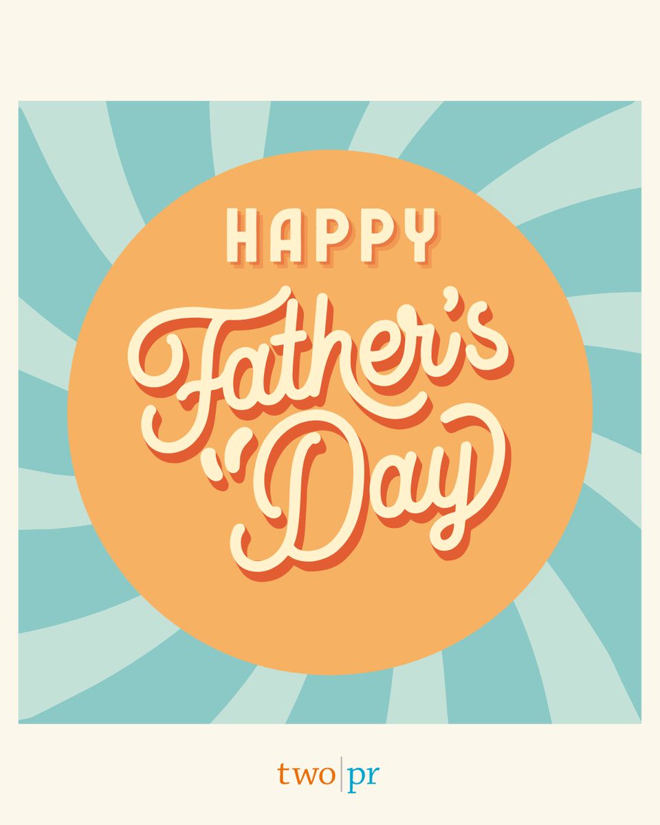 Happy Father’s Day from all of us at two|pr! Today we celebrate the strength, love, and leadership of dads everywhere 💙

#FathersDay #HonoringDads #FaithAndFamily