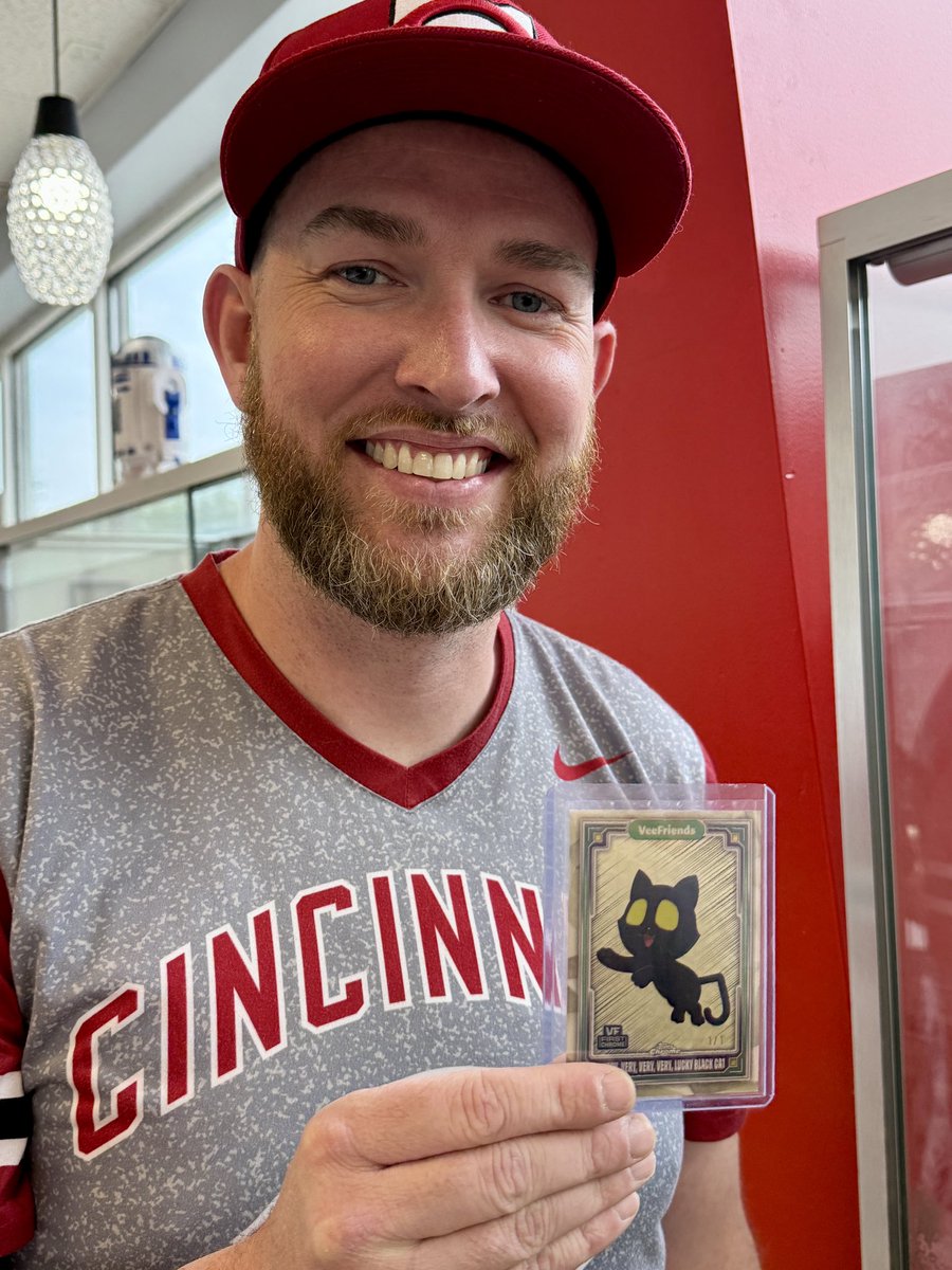 Cincinnati Card Shop β‘οΈ Liquid Sports Cards (@liquidcards513) on Twitter photo Friday the 13th! And this VERY, Very, Very, Very Lucky Black Cat Superfractor strolled into the shop this morning!!
Congratulations <a href="/GrittyGhost/">GrittyGhost</a> on this incredible card!!
2025 <a href="/Topps/">Topps</a> @VeeFriends Chrome <a href="/veefriends/">VeeFriends</a>cards <a href="/garyvee/">Gary Vaynerchuk</a>
We wanted to share the luck π!! The logo, baby! Friday the 13th! And this VERY, Very, Very, Very Lucky Black Cat Superfractor strolled into the shop this morning!!
Congratulations <a href="/GrittyGhost/">GrittyGhost</a> on this incredible card!!
2025 <a href="/Topps/">Topps</a> @VeeFriends Chrome <a href="/veefriends/">VeeFriends</a>cards <a href="/garyvee/">Gary Vaynerchuk</a>
We wanted to share the luck π!! The logo, baby!