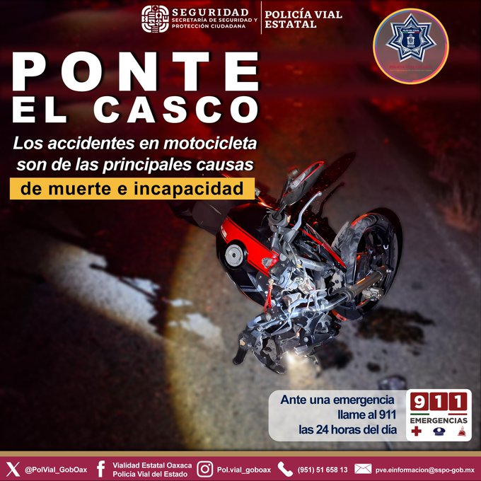 Policía Vial Estatal (@polvial_goboax) on Twitter photo #UsarCascoSalvaVidas 🏍️🛵🚲🪖 #UsarCascoSalvaVidas 🏍️🛵🚲🪖