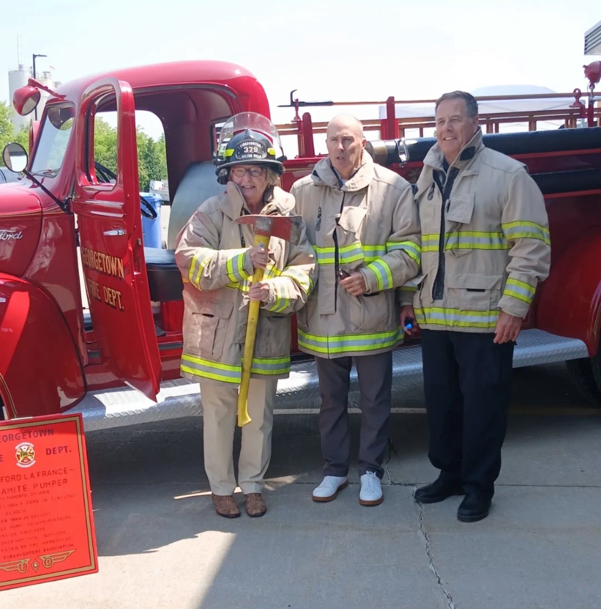 It was great to have Mayor Lawlor stop by Station 2 yesterday to visit with the Team” #OurFamilyProtectingYourFamily