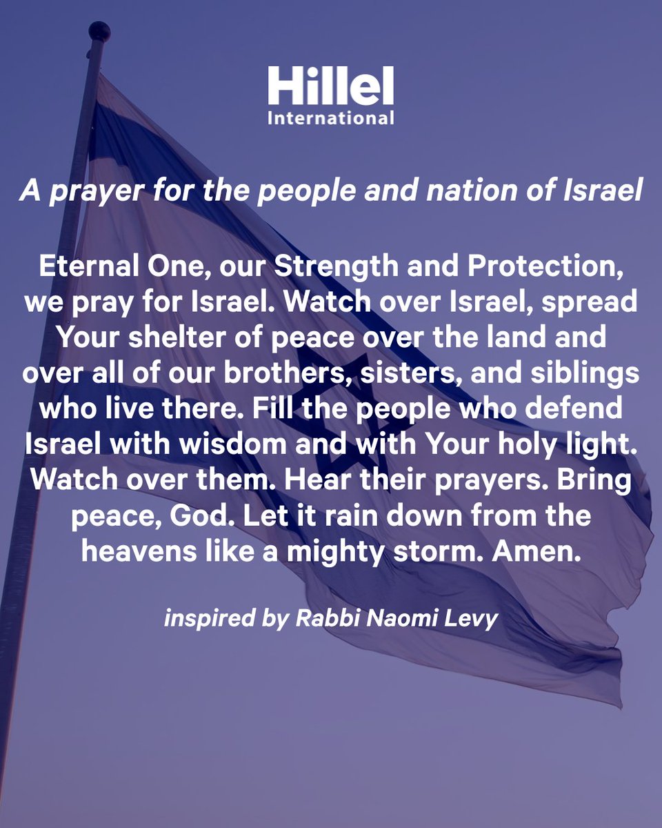 This Shabbat, we say a prayer for all those injured by Iran’s missile attack on Israel tonight, and for the continued safety of our friends, relatives, students, and colleagues in Israel. To all of our students, please know that your Hillel is here for you. Always.