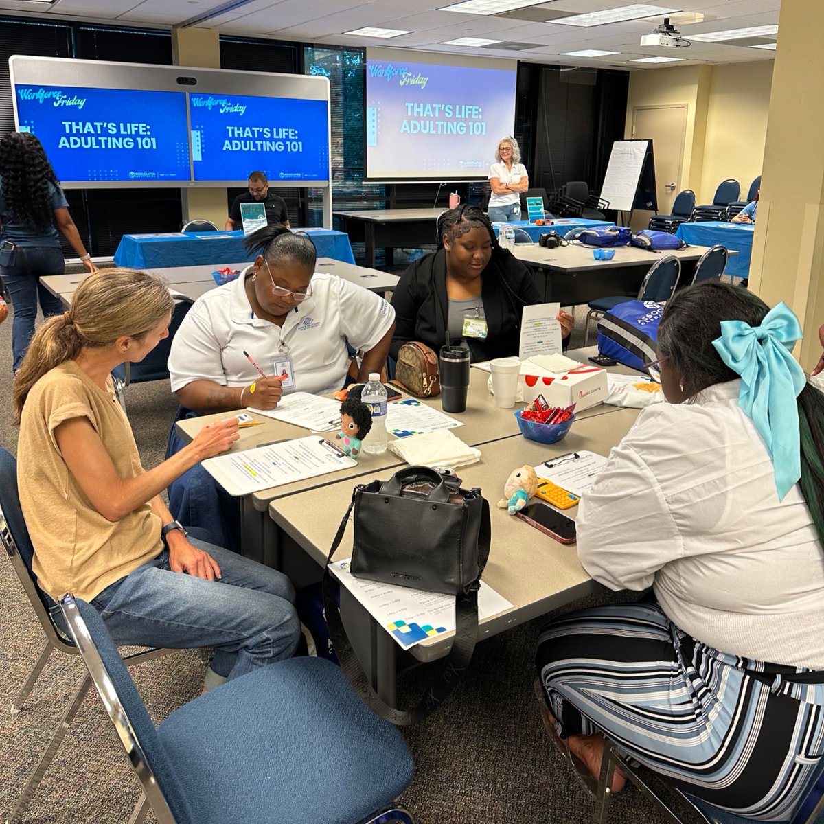 Proud to welcome the Boys &amp; Girls Club of Metro Atlanta for a fun, hands-on day of financial education at ACU! 💙 🤝🏽 #AssociatedCU