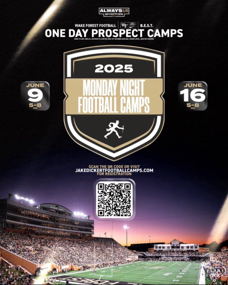 Cameron Clem (@cameronclem24) on Twitter photo Excited for the 16th!
Be ready for me… <a href="/CoachDickert/">Jake Dickert</a> <a href="/WhitworthN/">Nick Whitworth</a> <a href="/WakeFB/">Wake Forest Football</a> <a href="/MurphyNCFootbal/">Murphy High School Football</a> <a href="/joseph_watson15/">Joseph Watson</a> Excited for the 16th!
Be ready for me… <a href="/CoachDickert/">Jake Dickert</a> <a href="/WhitworthN/">Nick Whitworth</a> <a href="/WakeFB/">Wake Forest Football</a> <a href="/MurphyNCFootbal/">Murphy High School Football</a> <a href="/joseph_watson15/">Joseph Watson</a>