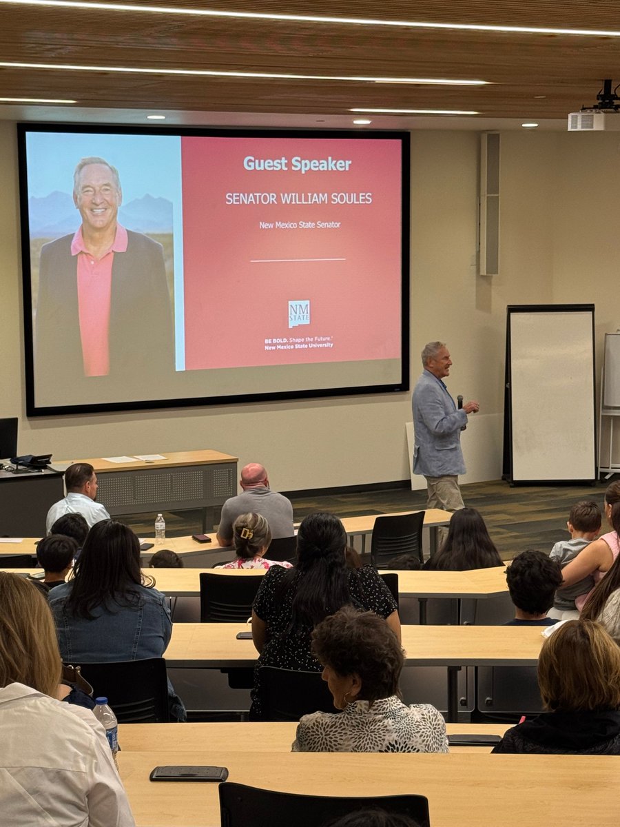PSLNMState's tweet image. The final day of STEM Mavericks united families and leaders to celebrate student innovation. NMSU Pres. Valerio Ferme, Patricia Sullivan &amp;amp; Sen. William Soules addressed the Mavericks and explored their impressive projects. @LCPSnet @NMSU_engineer @gadsdenisd_NM @dodcdao