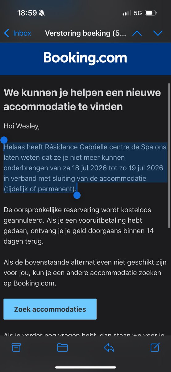 Lidl 🦭/acc 「🦑」 🇳🇱 (@lidlmedewerker1) on Twitter photo Wat kan jij doen als verhuurder op <a href="/bookingcom/">Booking.com</a> ? =
1. Verhuur je huis voor 360€, voor 1 overnachting (4 personen, 90 euro p.p.).
2. Betaald en de reservering wordt bevestigd door zowel <a href="/bookingcom/">Booking.com</a> als de verhuurder.
3. Verhuurder komt er een dag later op terug omdat ze i.p.v. Wat kan jij doen als verhuurder op <a href="/bookingcom/">Booking.com</a> ? =
1. Verhuur je huis voor 360€, voor 1 overnachting (4 personen, 90 euro p.p.).
2. Betaald en de reservering wordt bevestigd door zowel <a href="/bookingcom/">Booking.com</a> als de verhuurder.
3. Verhuurder komt er een dag later op terug omdat ze i.p.v.