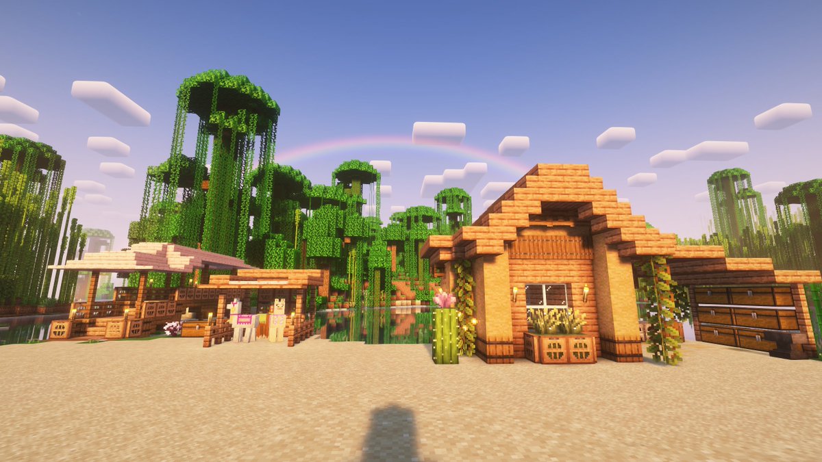 Our world got deleted in a server snafu, so we're starting fresh. We pull our boots up and rebuild something new... Lil starter hut after the rain