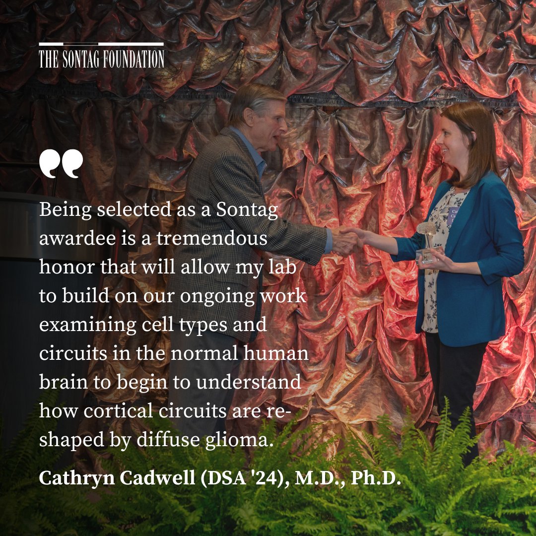 The Sontag Foundation (@sontagfdn) on Twitter photo We strive to ignite innovation in brain cancer research through collaboration, mentorship, and financial support. We're deeply grateful for dedicated scientists like <a href="/crcadwell/">Cathryn Cadwell</a>, M.D., Ph.D., whose work brings hope and progress to patients and families affected by brain cancer. We strive to ignite innovation in brain cancer research through collaboration, mentorship, and financial support. We're deeply grateful for dedicated scientists like <a href="/crcadwell/">Cathryn Cadwell</a>, M.D., Ph.D., whose work brings hope and progress to patients and families affected by brain cancer.