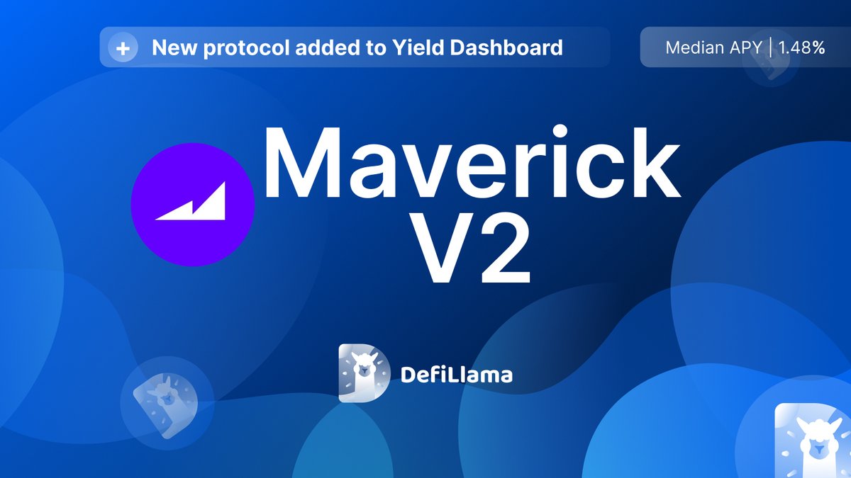 Now tracking <a href="/mavprotocol/">Maverick Protocol</a> V2 pools on our Yield Dashboard