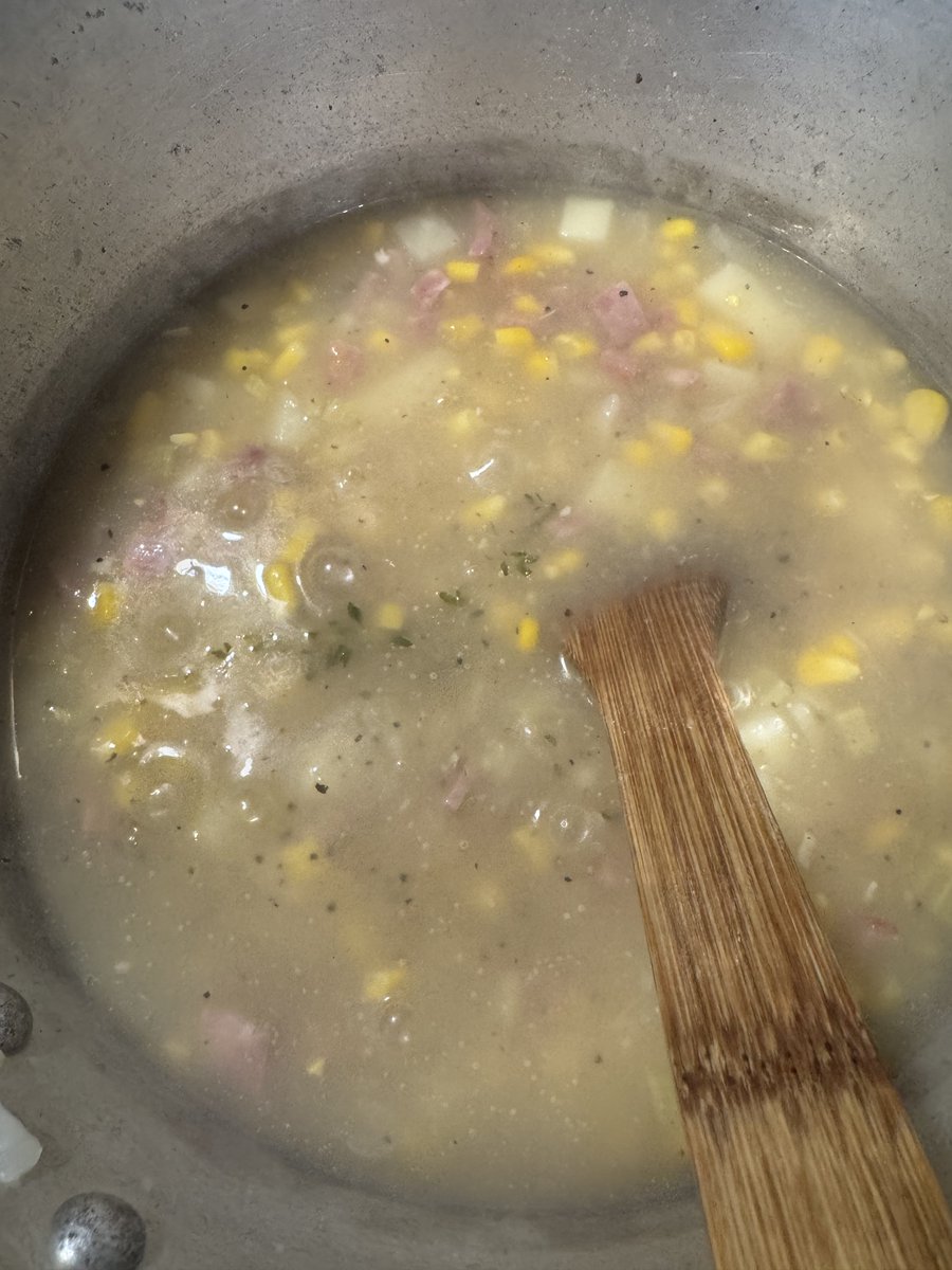 Today started as a writerly day, but shifted to a quiet domestic day...not mad about it. Harvesting, weeding, fertilizing. . . citrus mint green tea steeping in the fridge, &amp; honeysuckle cream. Thyme from the garden in my corn/potato chowder, &amp; blueberries ready for a cobbler.