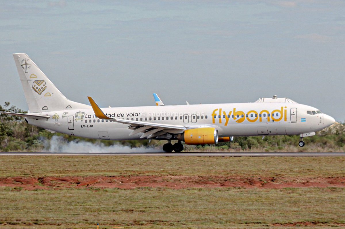 KJD en toque perfecto 👌💛

✈ Boeing 737-8Q8
✈ Flybondi Líneas Aéreas 
📍Posadas SARP/PSS


🔻
<a href="/flybondioficial/">flybondi</a>
