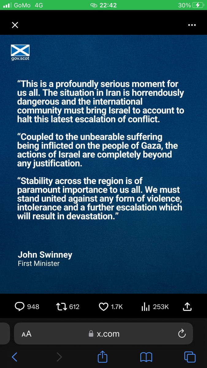 Michéal Martin’s statement vs Scotland’s First Minister