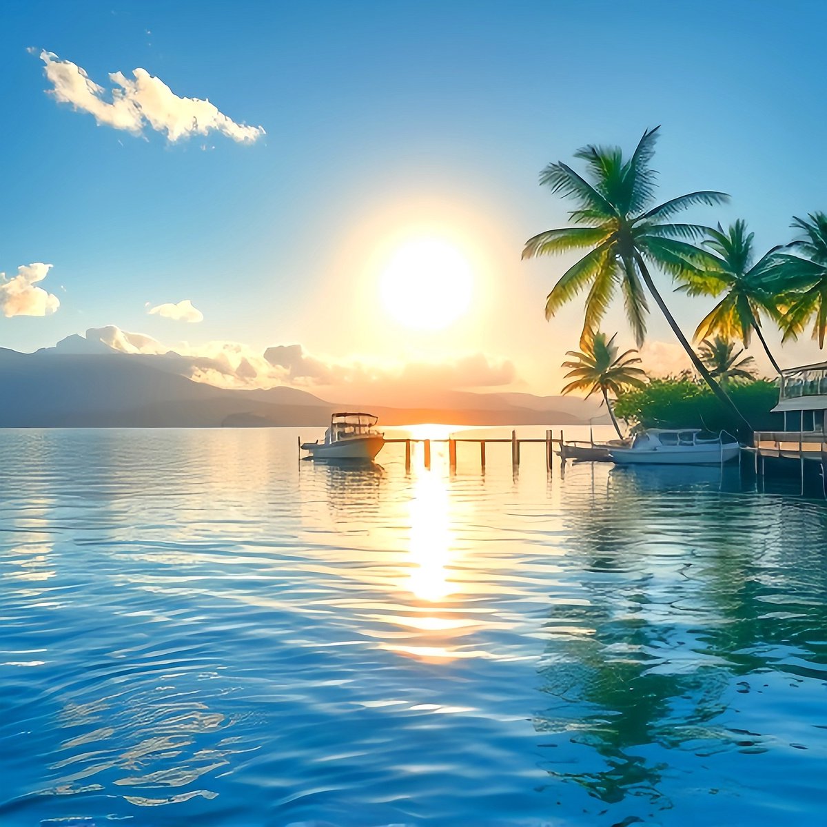funnyandfab4's tweet image. Definitely the Golden hour of the day, Boats tide at the dock with a Rockin' warm glow of sunrise casting on the lake, Tropical paradise indeed! Cheers ๐ธ๐โ๏ธ๐ป๐