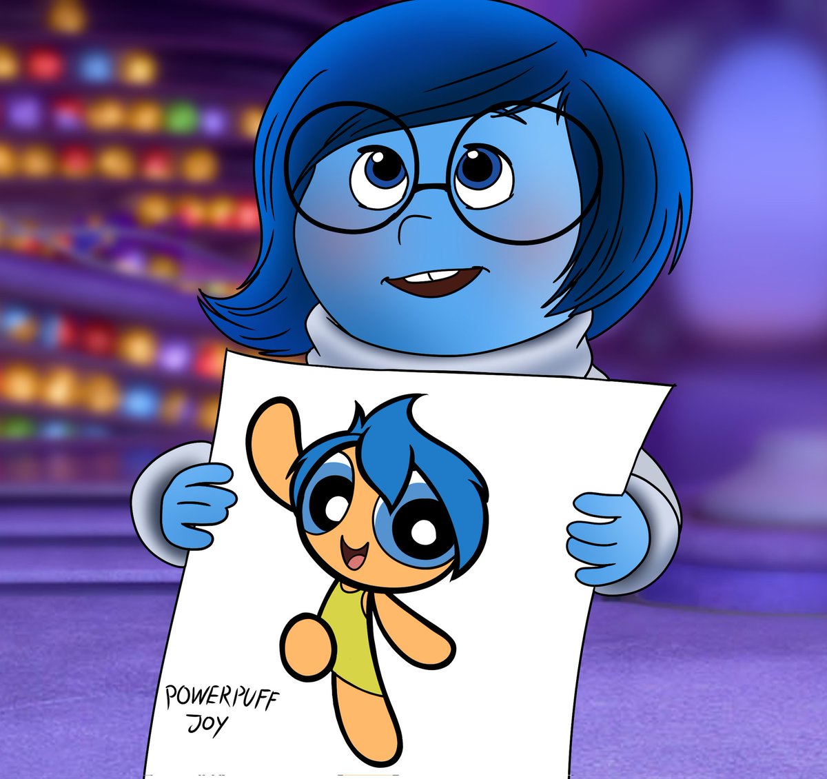 "Sadness drew for joy a
"Powerpuff Joy" 

#ThePowerPuffGirls #CartoonNetwork #InsideOut #InsideOut2 #Disney #Pixar 
#Sadness  #fanart