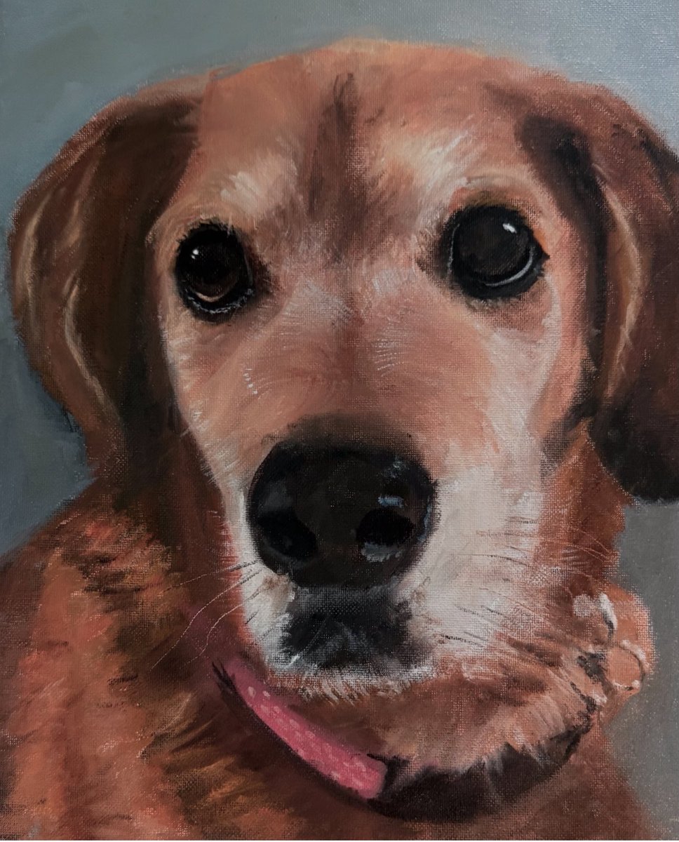 It’s a lonely existence being an artist and an ancap. This is my wife toweling off my 14 yo pup after being forced to piss in the rain. It appears she is enjoying the rub down though. Her name is Google (named by my daughters). The second image is a more realistic portrait of her