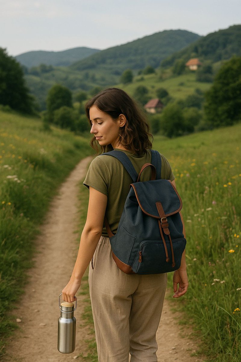 Andreea:
"For me, slow travel isn’t just a style—it’s a mindset. I pack light so I can move freely, and leave no waste behind. 🌍💚
This week I explored the south of the Netherlands by train with my eco kit, homemade snacks, and a good book. No rush, no noise"#PackPurposefully