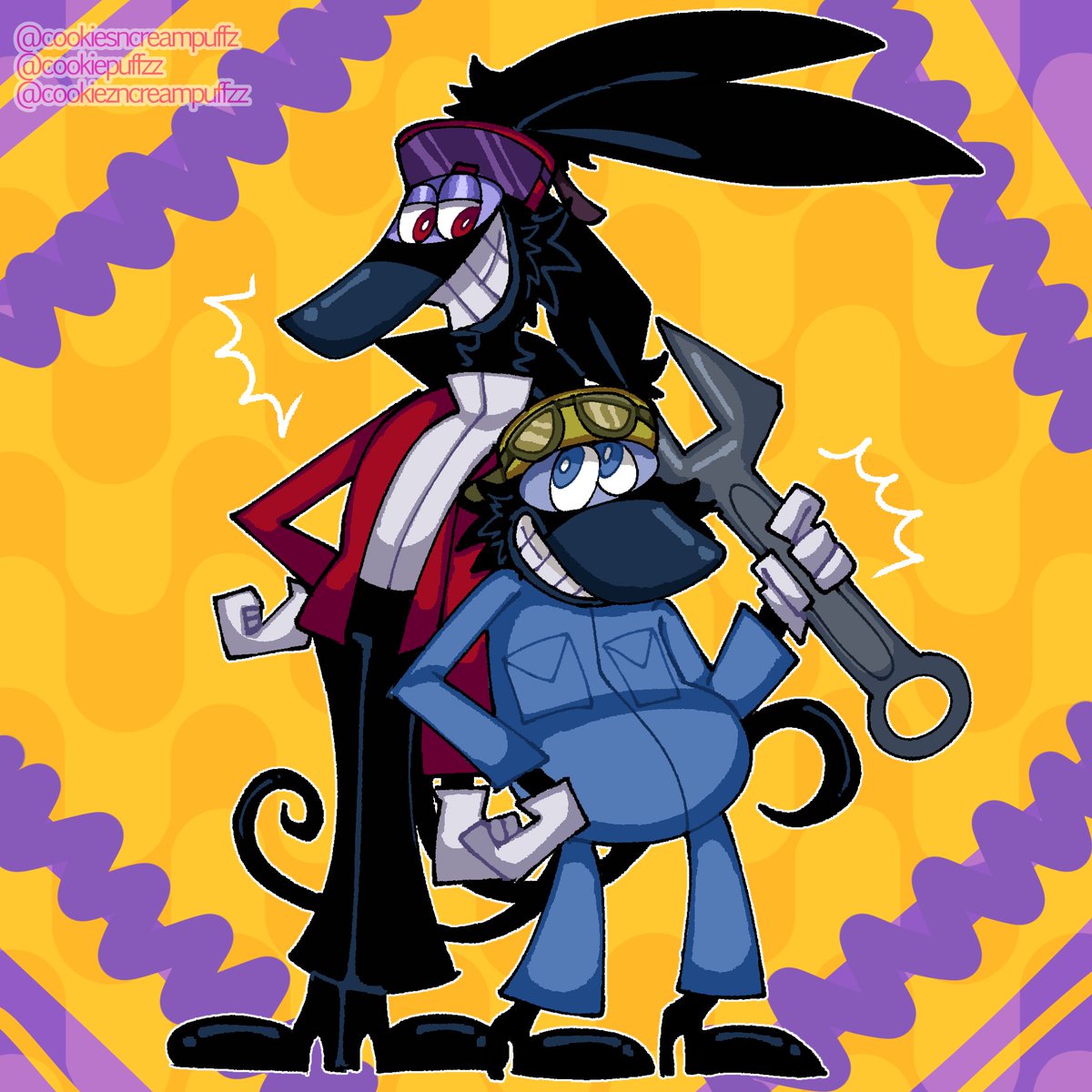 cookiepuffzz's tweet photo. Oh my beautiful men🙏🙏 #lesratz #ratz #fanart #art #razmoandrapido #cartoons https://t.co/jjVovOjNZK