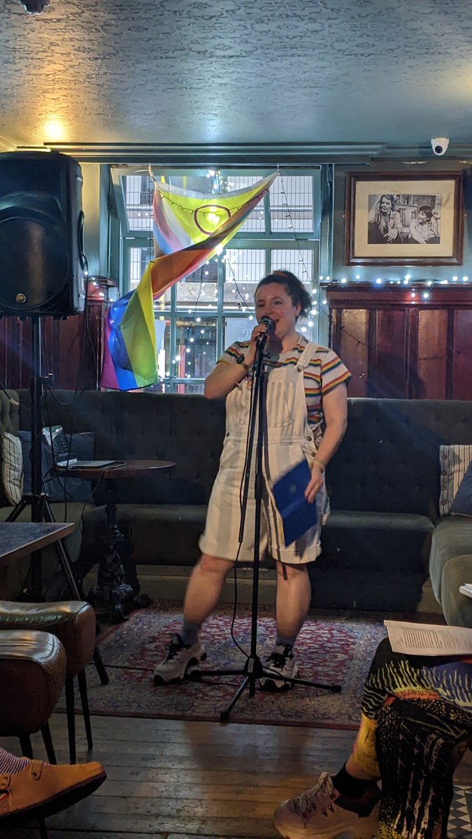 Thanks to Queer Diary / <a href="/HasbianShow/">Queer Diary / Hasbian</a> for hosting such a lovely, welcoming, cringe and laughter-filled event tonight! We read teenage diary entries, plays, and I brought out some of my VERY old poetry. I'll read more next month!