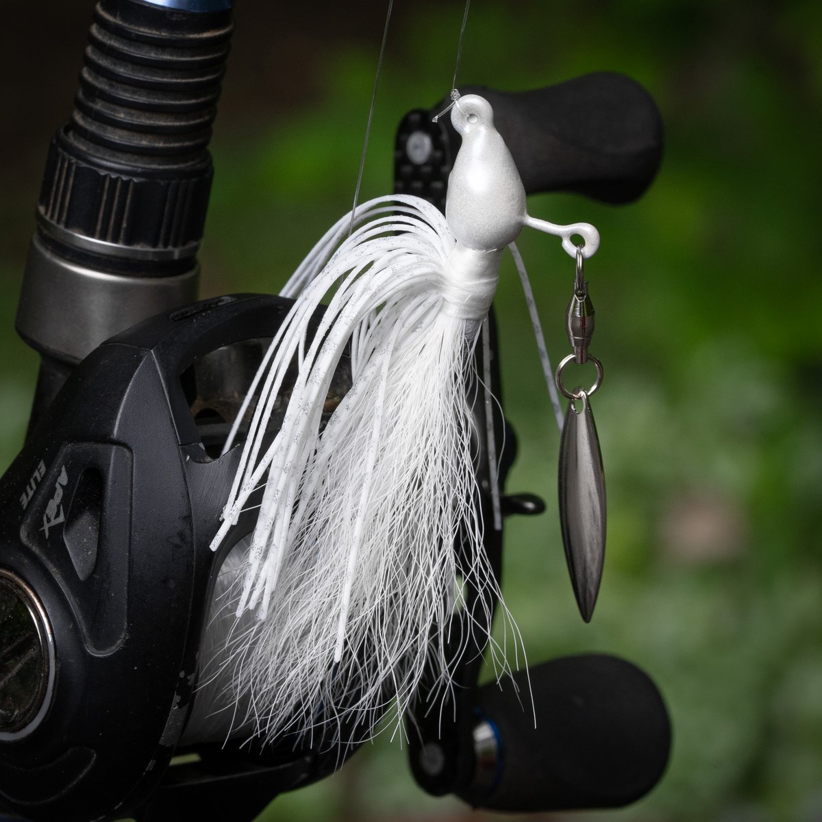 Here is a closer look at our unreleased Hybrid-Skirt Underspin in "Shad" pattern.  This lure (30 total patterns) will be available for sale on our website at the end of June.
#NCB | #Underspin | #BassFishing