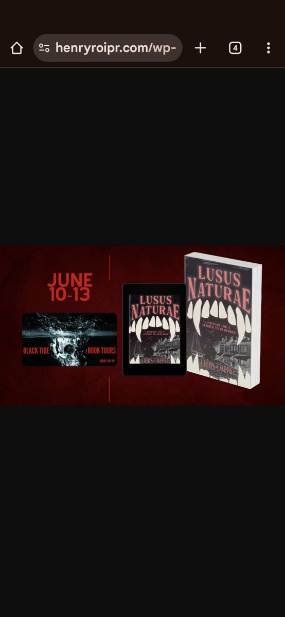OverMarion's tweet photo. Lusus Naturae is a bloody romp through a sleepy seaside tourist town. From different viewpoints - even the horror terrorizing this town.

This is a great book. I recommend it. https://t.co/XDMnqrFAYl