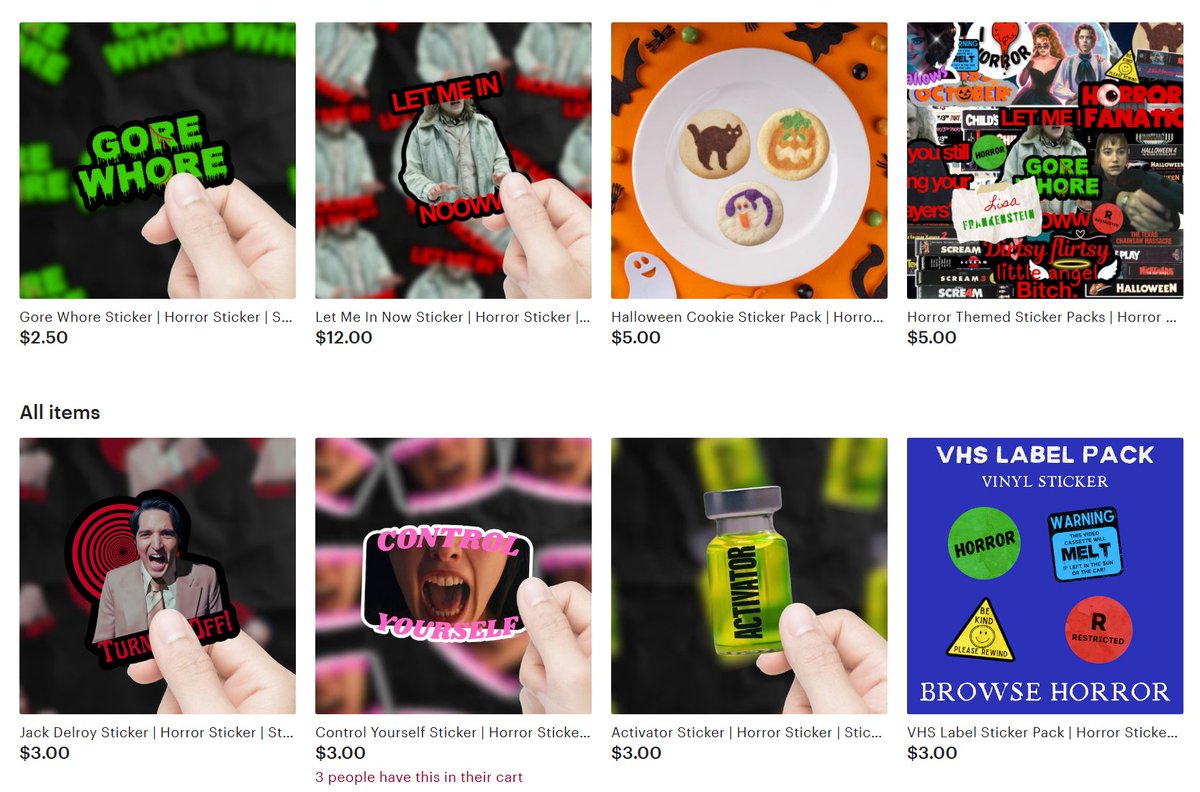 🚨🚨SHAMELESS PLUG ALERT🚨🚨

Haven't shouted out my sticker shop in FOREVER tbh but im running a special promo code for Friday the 13th that lasts all weekend!! Use code FRIDAY13 at checkout for 20% off any stickers!! Link below⤵️🖤