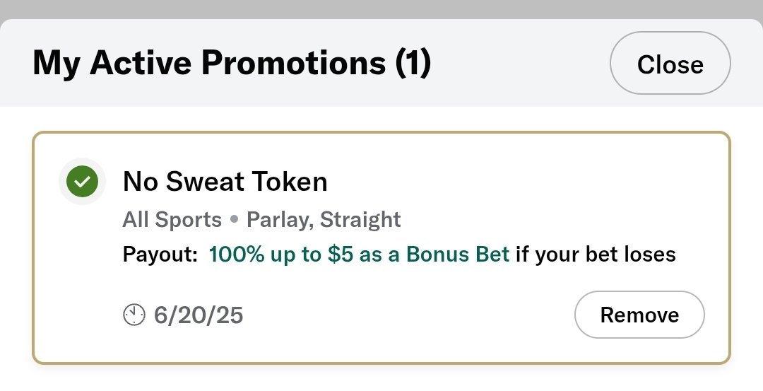 BetsandWeights's tweet image. So @BetMGM gave me 400 reward points for my birthday today and I cashed them in for a $5 No Sweat bet to use on my hometown Royal Jac Caglianone to get his first MLB homerun tonight and I can't even use the whole $5. Really? What kind of bs is this on my birthday?