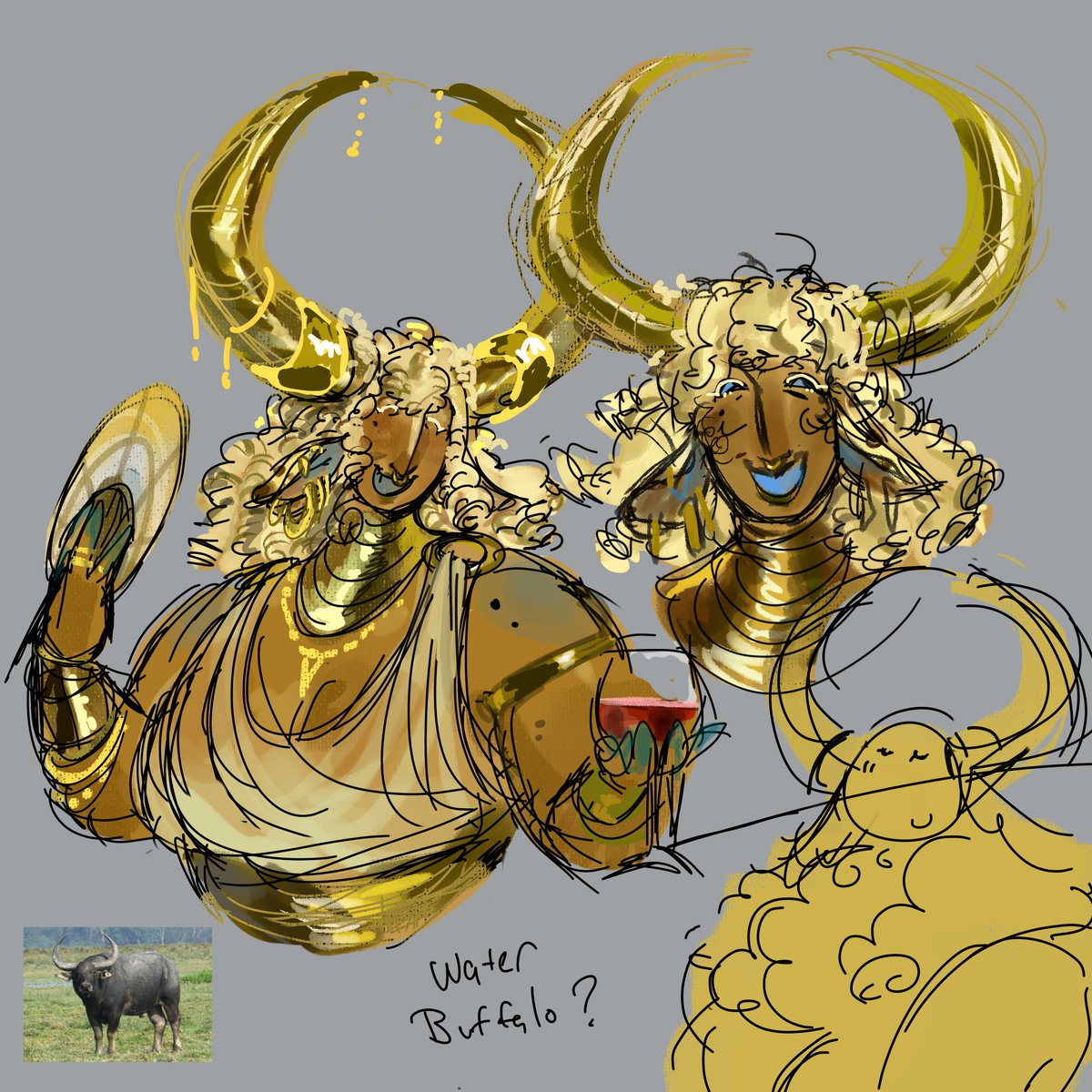 crying_anabell's tweet photo. Saturn as a water buffalo https://t.co/iimmXt3VZN