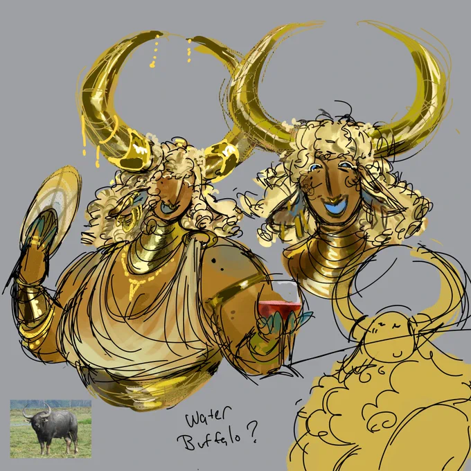 Saturn as a water buffalo