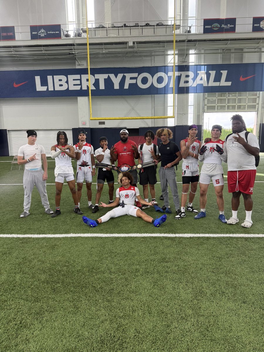 " DB WHISPERER " Demetrius Sanderlin - Lucas (@coachnice_smhs) on Twitter photo Liberty King of the Mountain 7v7 Champs !
<a href="/LibertyFootball/">Liberty Football</a> <a href="/Coach_D13/">Devon Doyle</a> <a href="/warriorfbsmhs/">Saint Michael Catholic Warrior Football</a> Liberty King of the Mountain 7v7 Champs !
<a href="/LibertyFootball/">Liberty Football</a> <a href="/Coach_D13/">Devon Doyle</a> <a href="/warriorfbsmhs/">Saint Michael Catholic Warrior Football</a>