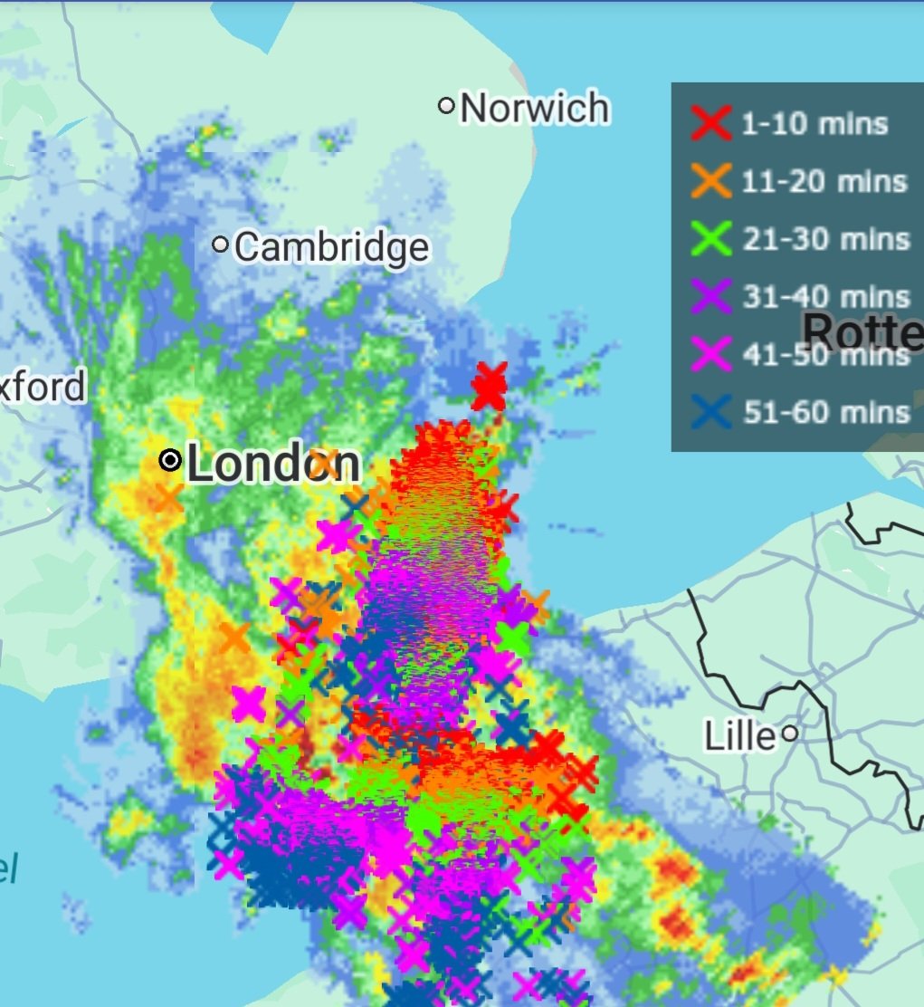 Wowsers! Going to be a lively night in the South East
