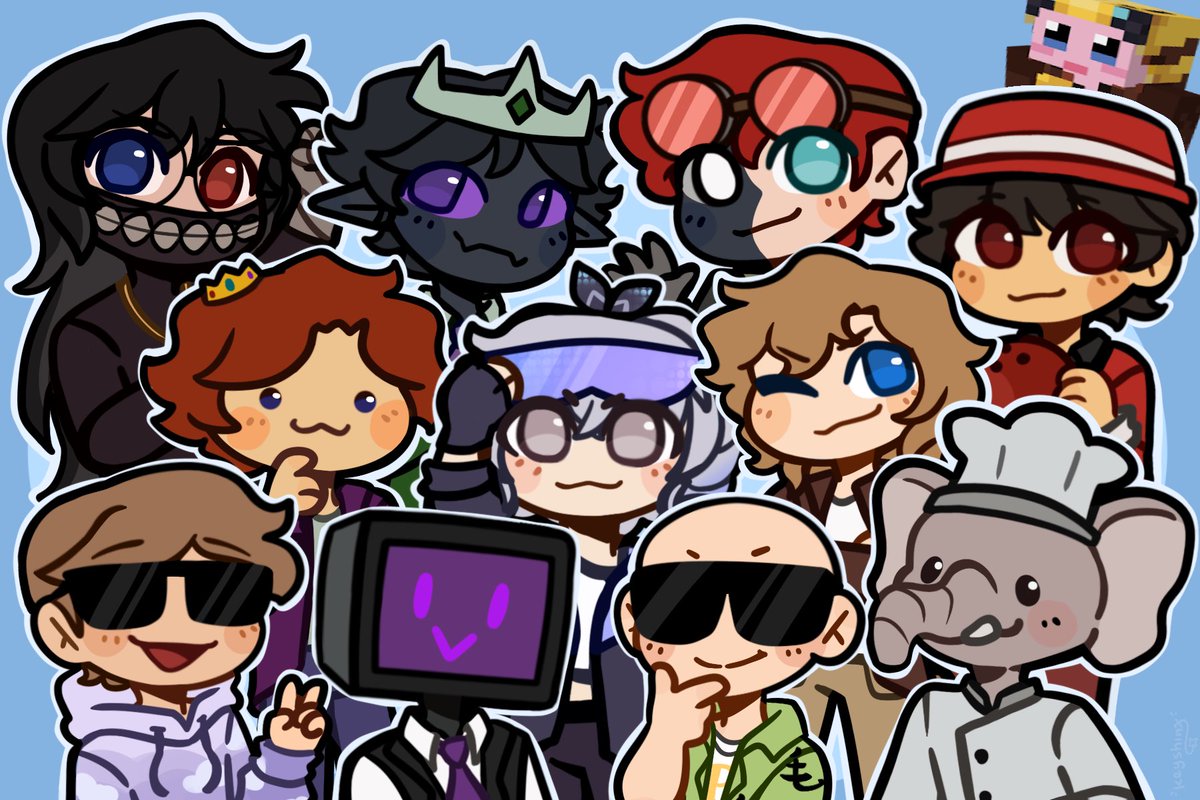 <a href="/keyshinx/">Key</a> is the actual goat ((: amazing art of silly friend group