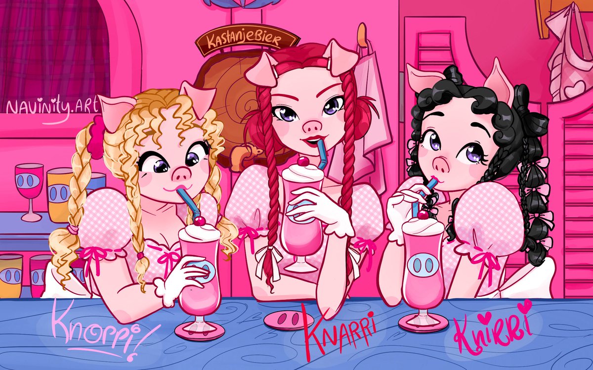 Navinity_2's tweet image. Ik besefte me dat ik nog geen Twitter thread had gemaakt van al m’n k3 3 biggetjes fanart - dus bij deze ! 🐽🐽🐽 🧵

Idk of er een audience is op twt die m’n biggetjes nonesense interessant vinden maar dit is deels voor m’n eigen archive 🌷