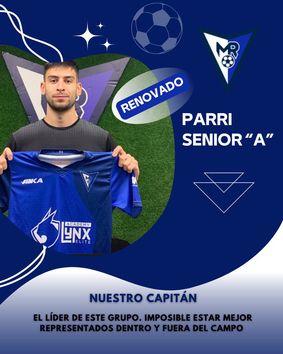 RENOVADO 

🎙️PARRI

Nuestro capitán continúa otro año como el líder de este grupo. Imposible estar mejor representados dentro y fuera del campo

#madridrio #futbol #balon #equipo #seniorA #renovado