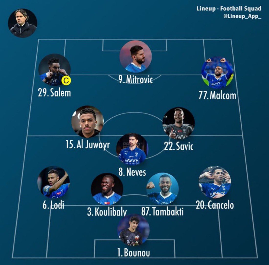MR_hfc7's tweet photo. ياهلالي وش ودك تكون التشكيلة ضد ريال مدريد .. https://t.co/ks6oObmk9P