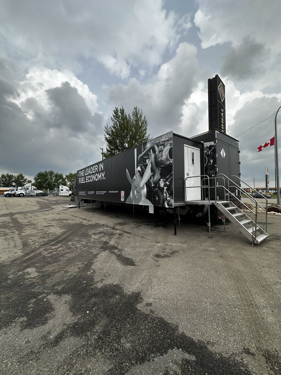 DiamondIntTrux's tweet image. It’s here! The S13 Trailer Tour has made it to Edmonton! We got a teeny tiny sneak peak before it’s set up!

Be sure to come by Diamond Truck Centre - Edmonton (17020 118 Ave NW, Edmonton) on Tuesday June 17th from 12-4 to see the S13 Trailer tour in its full glory!